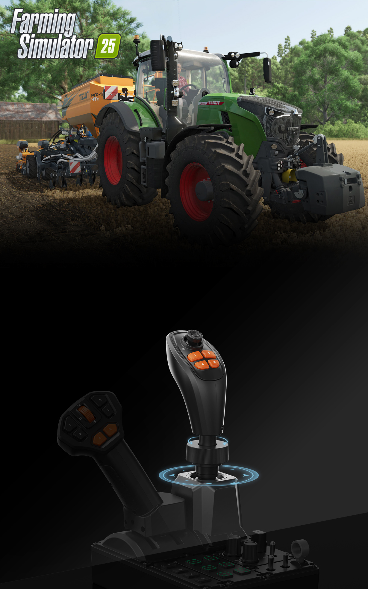 Moza FCS Farming Control System - hall effect